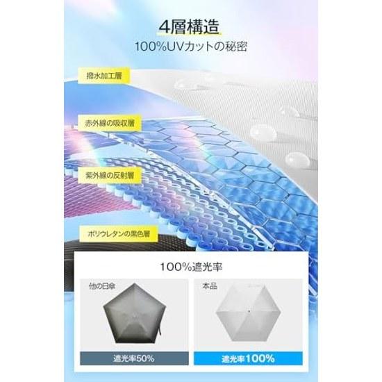 2026 Arrival 118g Lightweight JIS Certified Sun Umbrella UV Cut 100 Light Blocking Heat Shielding Folding Compact Dual-purpose Rain Wind Resistant Men