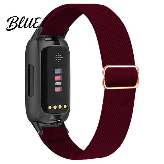 Quick Release Watch Band Elastic Nylon Bands for Fitbit Inspire 3 Adjustable Replacement Strap Smartwatch Breathable Woven Sports Wristband Women Men