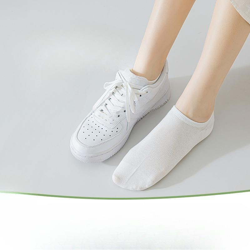Pure Cotton Boat Socks That Do Not Fall Off, Women's Sweat-absorbing and Odor-proof Short and Thin Invisible Socks, Short Stockings