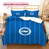 Set Copripiumino Trapuntato con Fantasia Brighton & Hove Albion Decorazione per la Casa Regalo (1 * copripiumino + 2 * federe senza imbottitura)