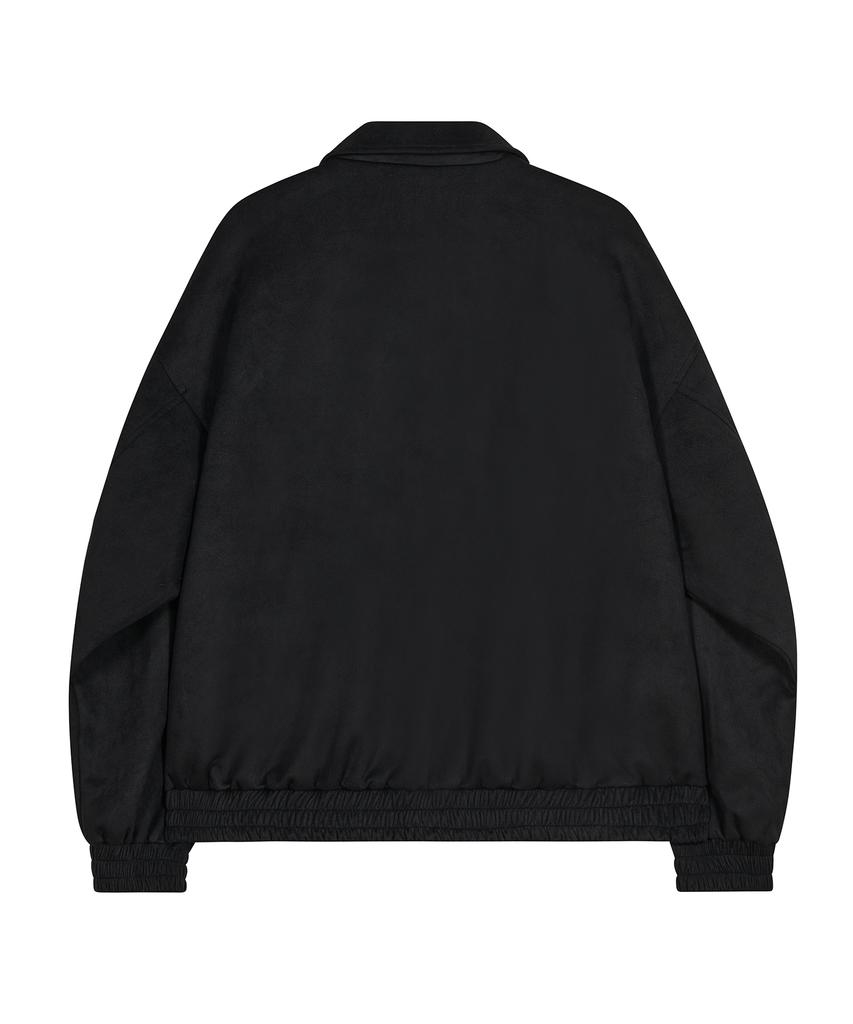 Standarderror 87-Stan009 [Renewal] Standard Blouson Suede Jacket Black (C Type)