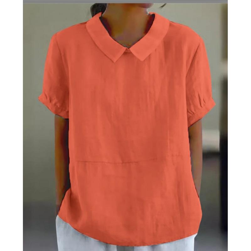 2 wish hot new loose lapel shirt, women s short-sleeved printed top S