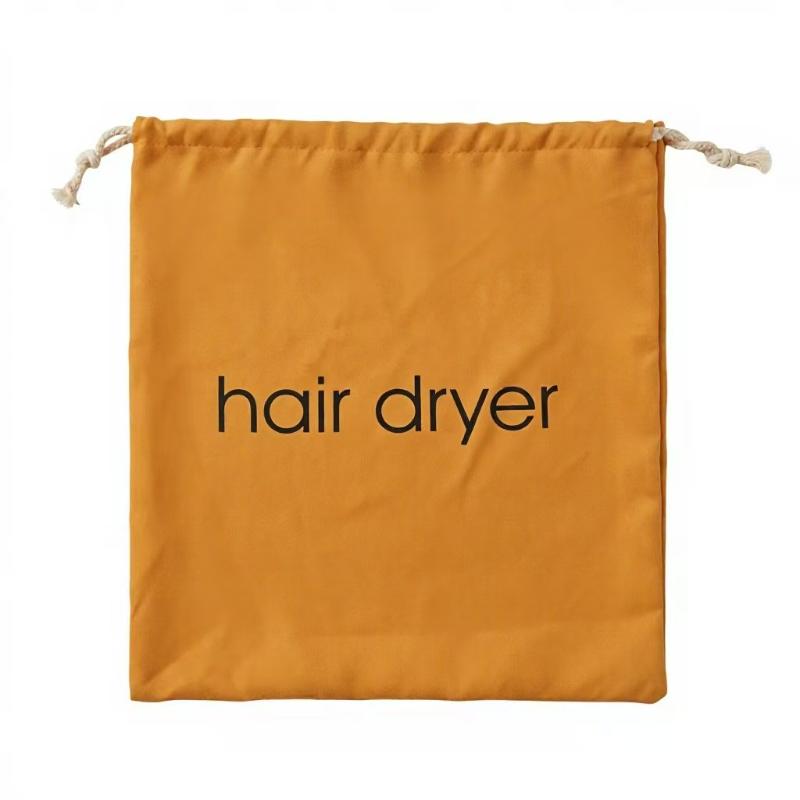 Suede Nap Hair Dryer Storage Bag With Drawstring Hair Diffuser Bag Perfect For Travel Home Hotel Daily Use