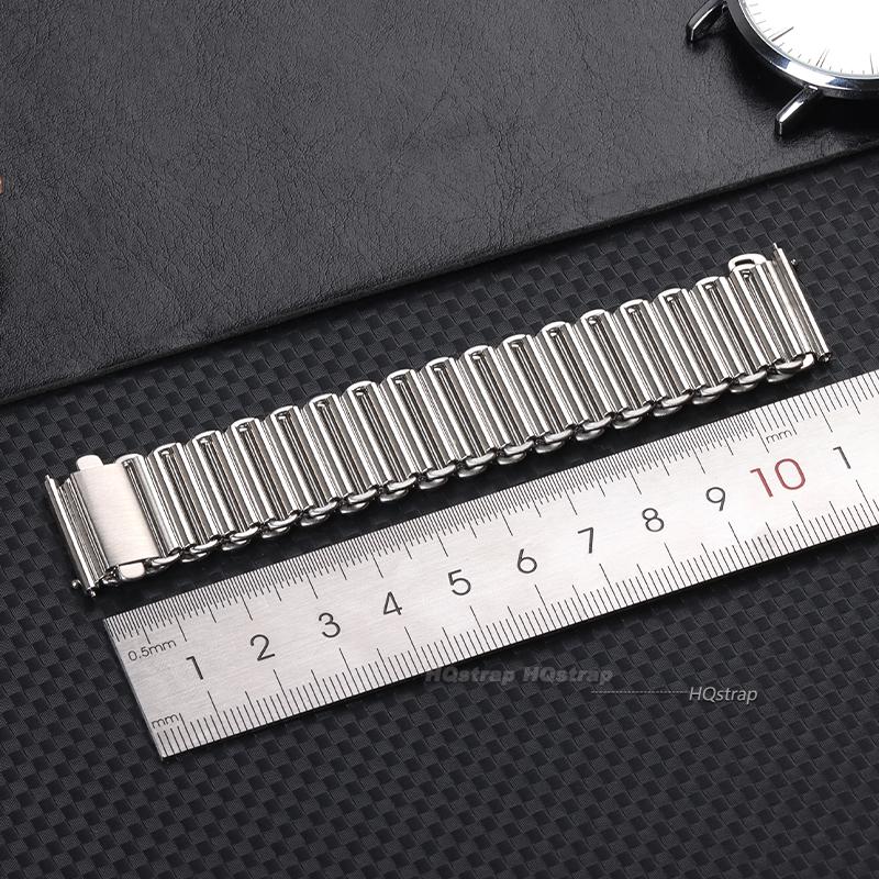 Correa de Acero Inoxidable de 20 mm y 22 mm para Pulsera Bonklip Hombres Mujeres Correa Metálica Vintage Correa de Liberación Rápida Universal