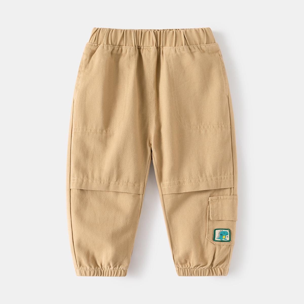 

Children s pants New boys casual trousers Baby solid color labeled fashion pants Children s clothing 130cm