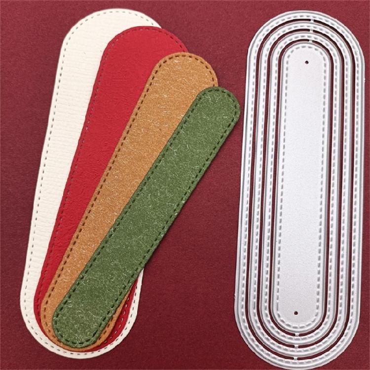 Metal Die Cuts Oval Label Embossing Stencils for DIY Scrapbooking Album Card