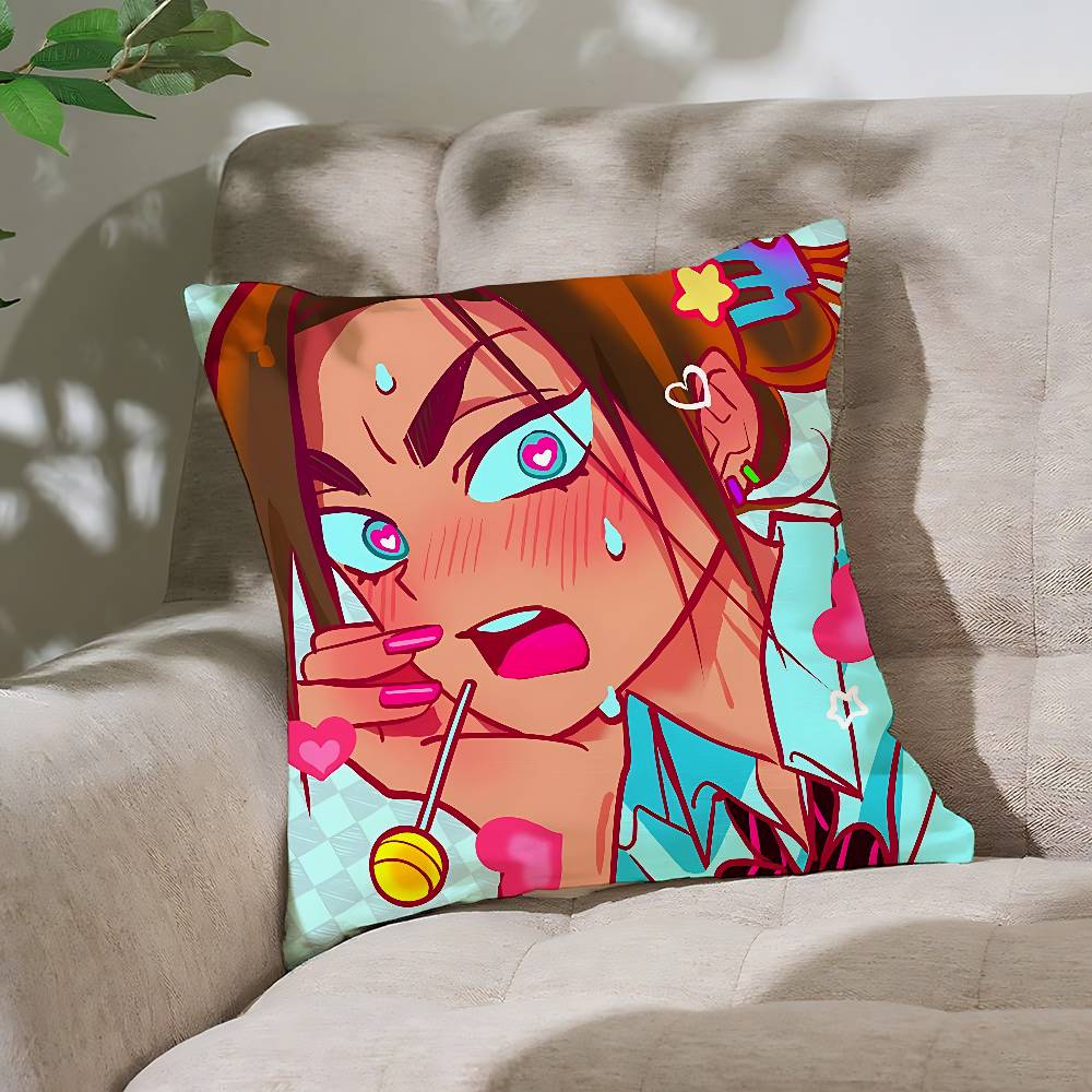 

Anime AAlien Stage Throw Pillow Covers Pattern Cushion Cover Suitable For Sofa Bedroom Car Pillow Cover 40x40 cm