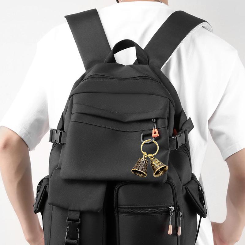 1Pc Copper DIY Pendant Car Key Chains Keychain Creative Six-character Mantra Heart Sutra Bell