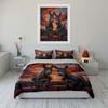 Two Donkeys At Sunset Duvet Cover Set With 3D Printing Design Soft Polyester Bedding Set All-Season Comfort Machine Washable