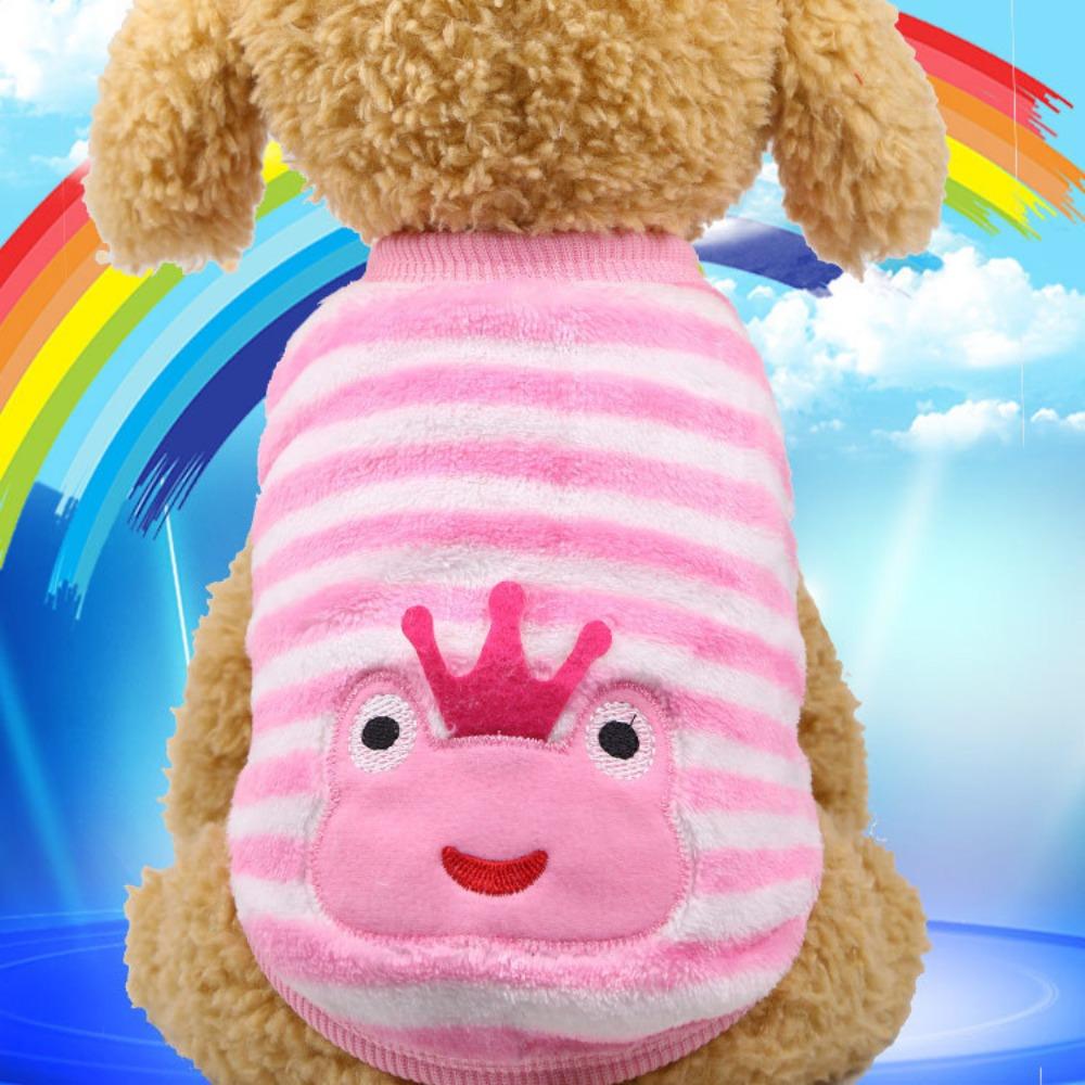 Flannel Warm Teacup Dog Milk Dog Dog Cat Teddy Clothes Vest Pet Supplies