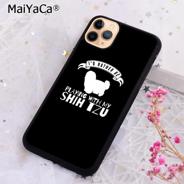 I Love Shih Tzu Puppy Dog Phone Case For iPhone 17 Air 16 Pro Max 15 14 Plus 12 13 Shell Cover Coque