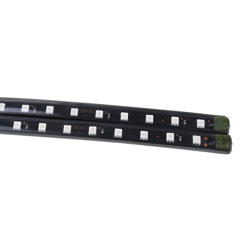 New New White 2X12 LED Car Interior Footwell Floor Decor Atmosphere Light Neon Strip