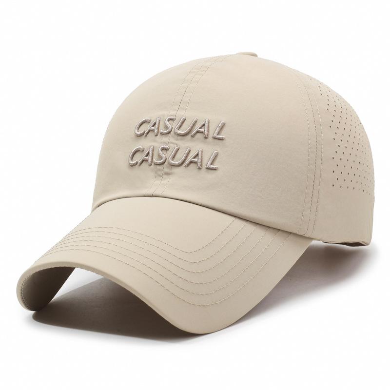 Spring Summer Quick-Drying Sunshade Baseball Cap Letters for Men Women Outdoor Sports Breathable Sunscreen Cap