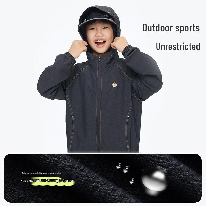 Onmygame Kids' Water-Resistant Sporty Denim-Style Jacket