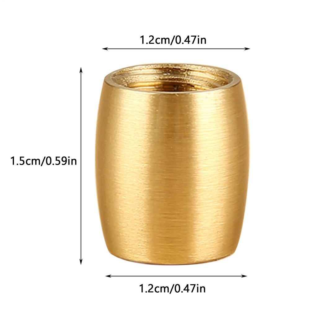 4pcs Furniture Legs Set Sofa Replacement Legs Copper Wood Conical Ornament Non-Slip Furniture Feet For Bed Nightstand Dresser