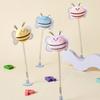 1pc Cat Toy Bee Shaped Interactive Wand, Accompany Cats Playing, Best Used On Glass with Adhesive for More Functionality If Suction Cup Loses Grip