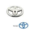 1PC 3D ABS Car front grille trunk Logo Emblem For Toyota RAV4 Camry Corolla Levin Yaris Reiz Vios Highlander CHR Prius accessory