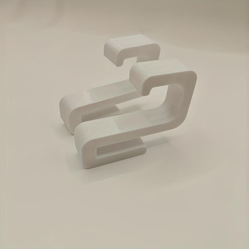 

2 шт. 3D прочный крючок для душа, подходит для стеклянных дверей толщиной 8 мм - не требует сверления, пластиковый крючок - для хранения в ванной, полотенца, полотенца 2PCS белый