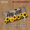 Personalized Plant-Themed 2D Flat Plaque Custom Text 30x15cm Home Garden Decor