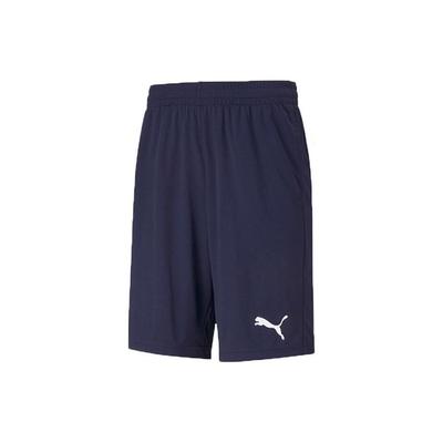Active Solid Logo Mid Rise Fitted Elastic Straight Casual Shorts Men Shorts Blue 588864-06