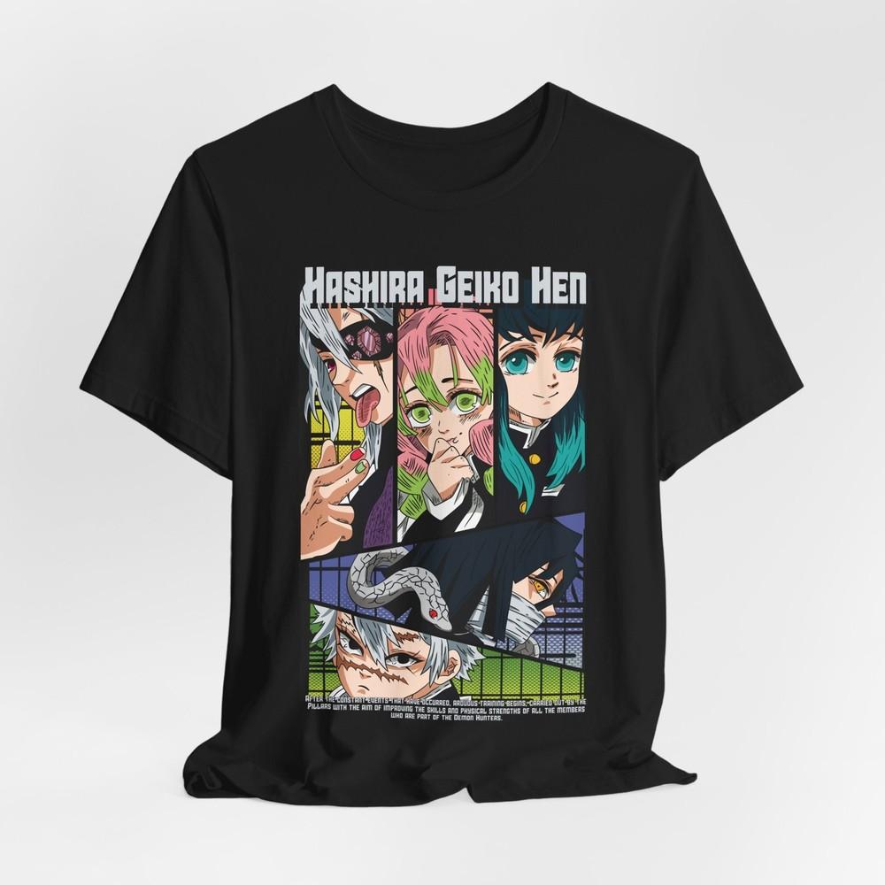 Anime-Inspired Unisex Jersey T-Shirt Tee Tops, Hashira Geiko Hen T-Shirt, Casual Wear,
