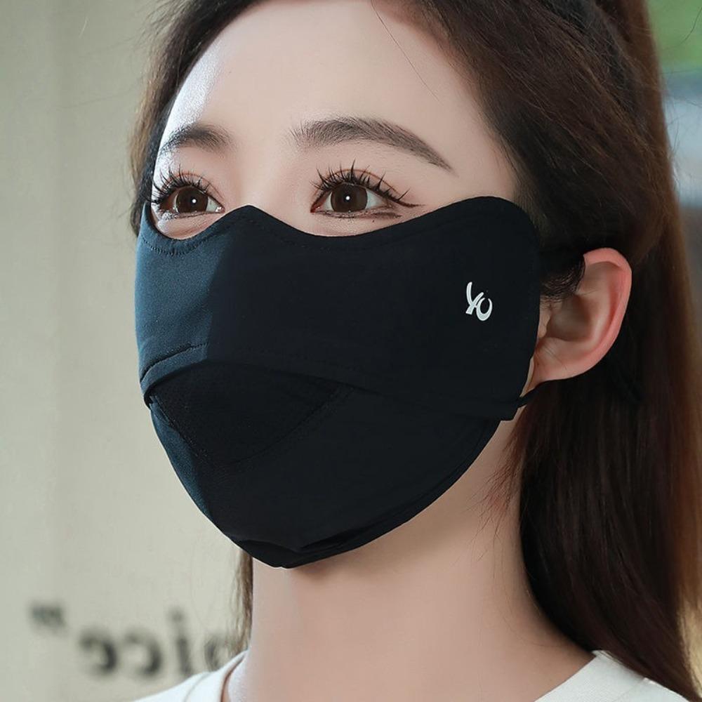 Anti-UV Ice Silk Mask Breathable Anti-sun Mask New Face Cover Scarf  Unisex