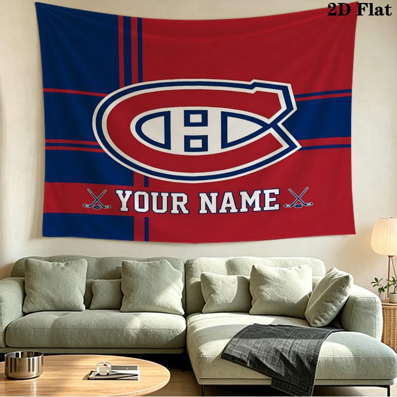 Personlig Montreal Canadiens Tryckt Väv – Väggbonad för Sovrum, Studentrum och Heminredning