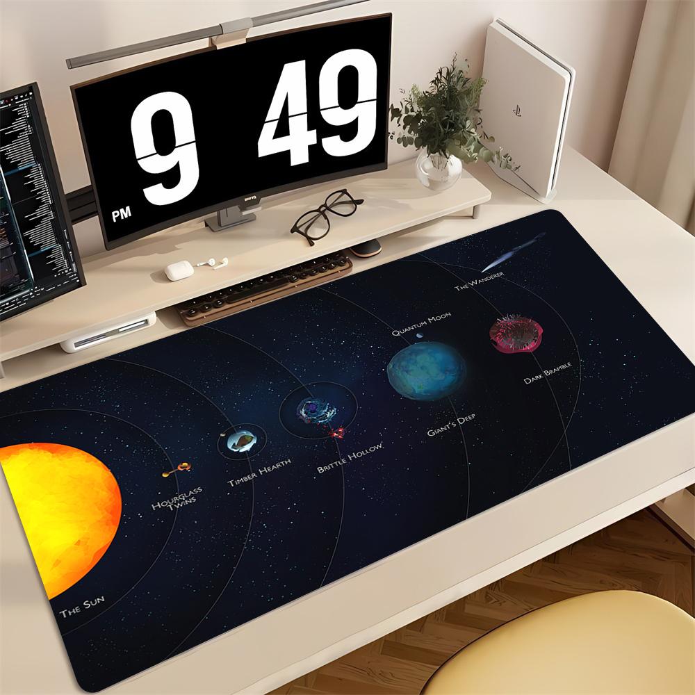 Anime Keyboard Pad Outer Wilds Mouse Pad PC Laptop Anti-slip Rubber Desk Mat Computer Gaming Accessories Mousepad XXL Carpet