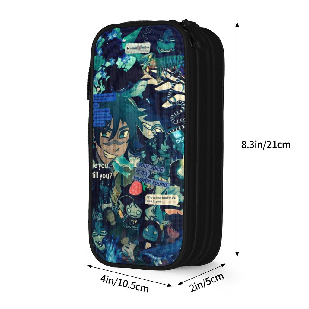 Sebastian Solace Pencil Case Double Layer Large Capacity For School Pencil Bag Birthday Gift