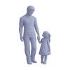 Father and Daughter Figurines, Dad Daughter Statues Warm Hand-Holding Design, Sculpted Handmade Figures Gifts for Father’s Day Anniversary Birthday