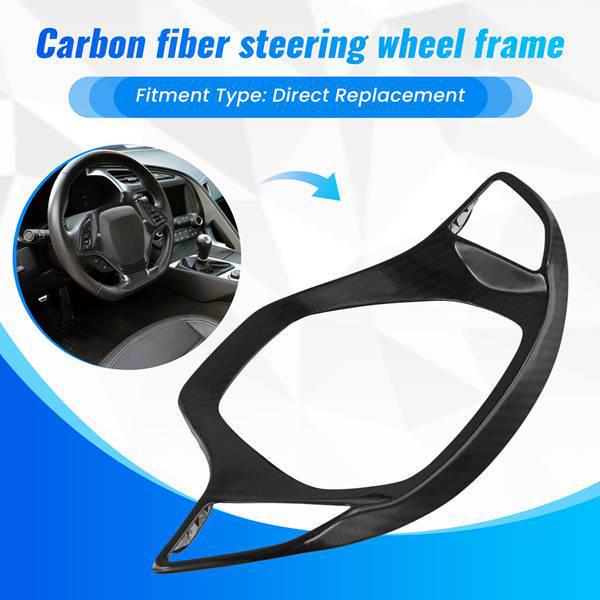 Corvette C7 Steering Wheel Frame, Carbon Fiber (1 piece, Color: As shown)