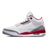 Baskets Air Jordan 3 Retro Cardinal Red Homme Blanc Curry Clair Gris Ciment CT8532-126