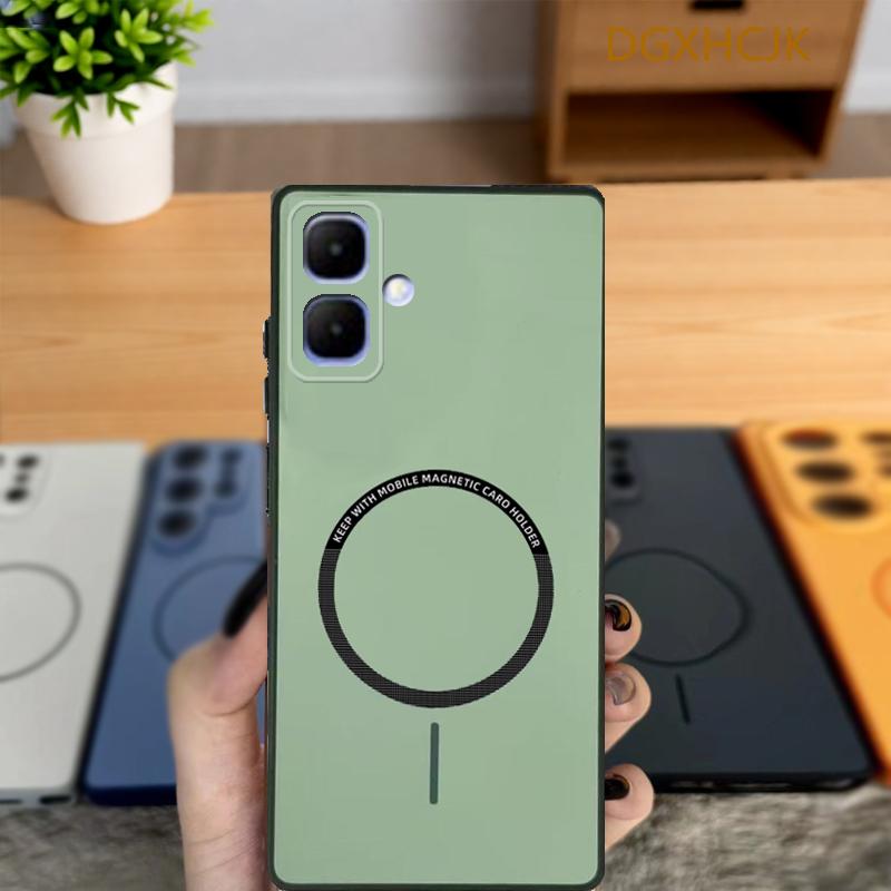 

ForInfinix Smart 10 Case Infinix Smart 10 Phone Case X6725 Cover Shookproof Color magnetic hard Silicone back cover Infinix Smart 10