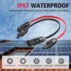 JMUYTOP 12AWG Solcellepanelkabel 4mm2 Flat Solcelle Fotovoltaisk Ledning 30A Vindus Balkong Solcelleledning For ecoflow/Anker/allpower