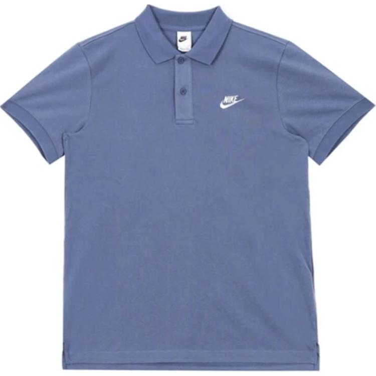 New Nike Polo Shirts Men Diffused Blue CJ4457-491