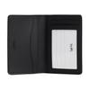 Coach Logo Print Double Fold Design Coated Canvas Card Holder Men Accessories Charcoal Black CW367-MI5