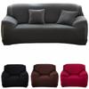 Elastic Solid Color Sofa Cover Full Protection Slipcover for Single Double Three Four Seater Couch Furniture
