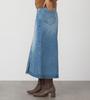 Lee BABE Stretch/Mid-Length Denim Skirt Women's Light Blue