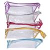 Clear Cosmetic Bag Waterproof Transparent PVC Makeup Toiletry Pouch with Handle Strap for Bathroom