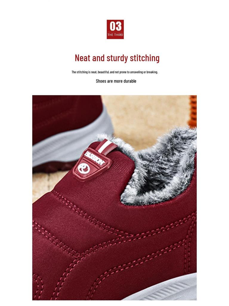 Women's Warm Cotton Ankle Boots: Thick, Velvet-Lined, Cold-Proof, Comfortable, Versatile Winter Snow Boots