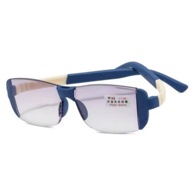 

Korean Fashion Reading Glasses Men Women Clear Lens Half Frame Presbyopic Eyewear 1.0 1.5 2.0 2.5 3.0 3.5 4.0 For Reader +4.0