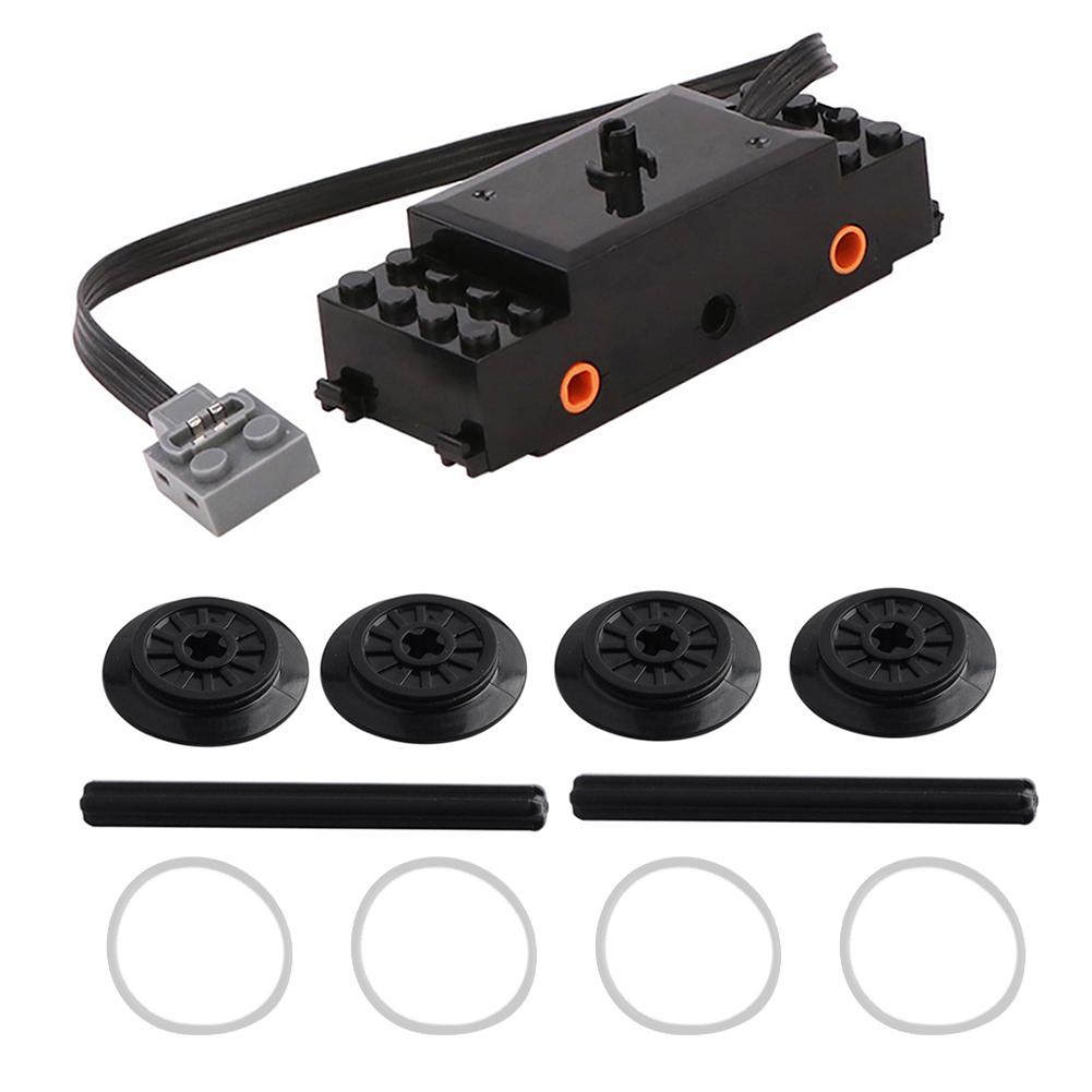 Train Track Motor 88002 MOC Power Functions Power Up Technical Speed Motor Building Blocks for 10254 53401 53400 Rail Tracks DIY