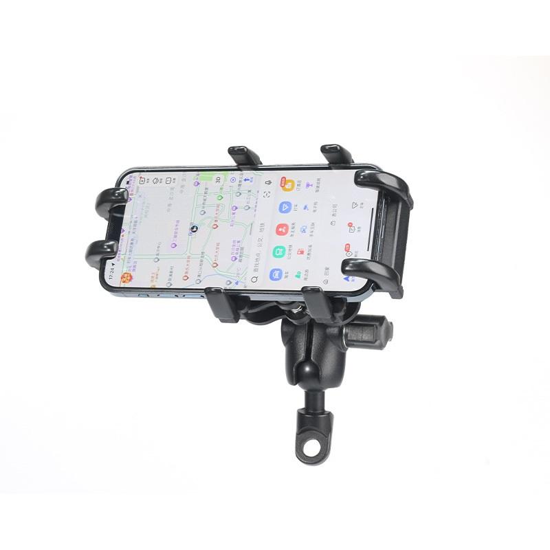 Universal Motorcycle Bike Handlebar Mobile Phone Holder Bicycle Riding Navigation Bracket GPS Shockproof Rearview Mirror Stand