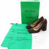 Pristine BOTTEGAVENETA pumps TOWER Chunky heel  Brown Suede leather Women 38 Used