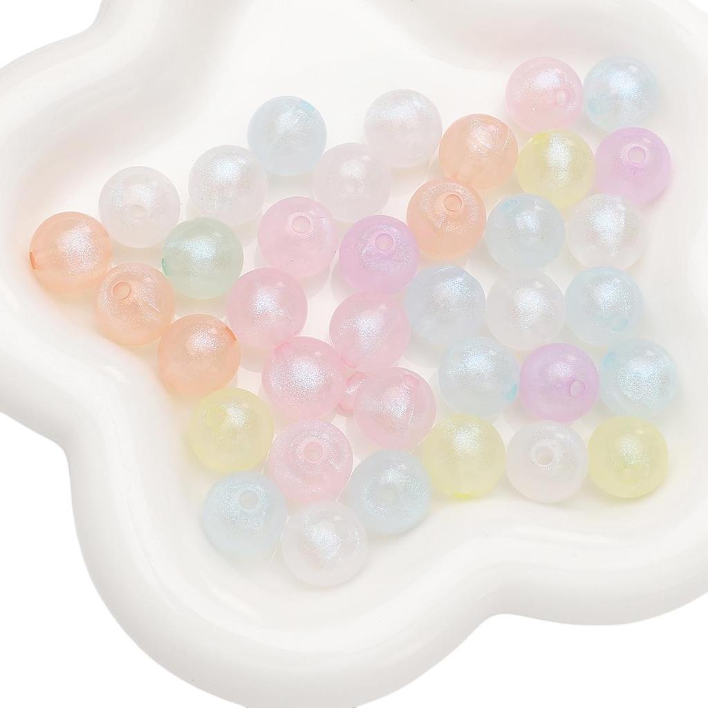 6-16mm 10 STÜCKE/Mehr Acrylperlen Meerjungfrau Runde Perlen für Halskette Armband DIY Schmuckherstellung
