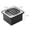 Espresso Knock Box Coffee Knock Box for Espresso Grounds Disposal Large Capacity Equipped with Noise Reduction Rubber Ring