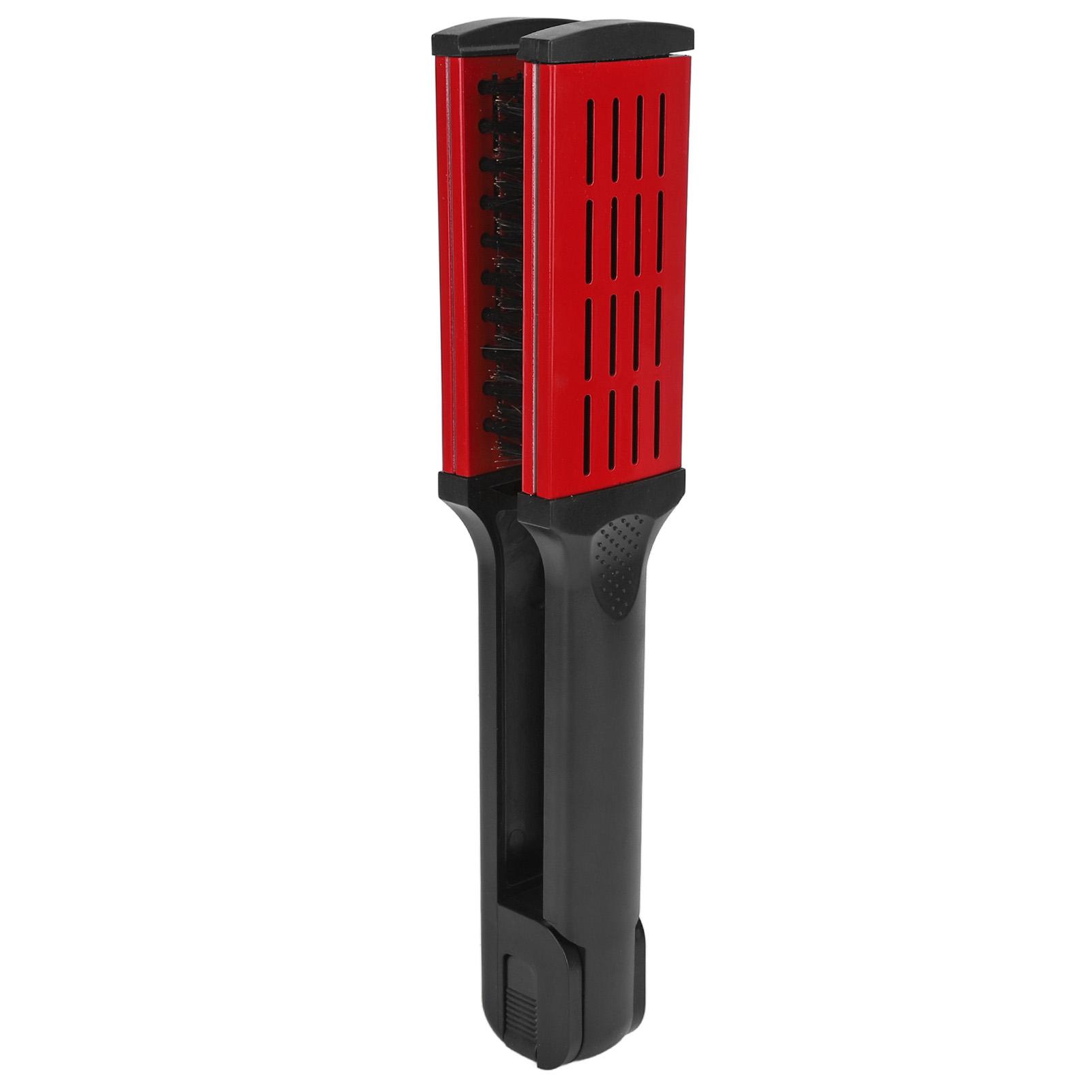 

Straightening Comb Static Free Hollow Breathable Heat Resistant Black Red Double Sided Hair Brush