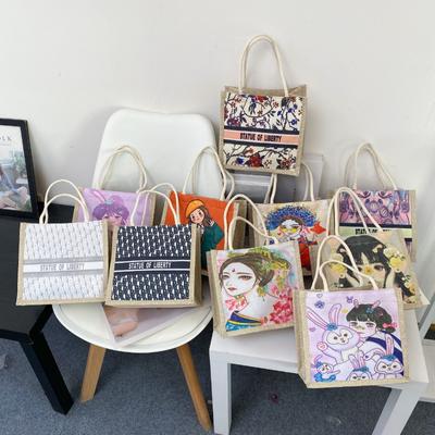 Mode Baumwolle und Leinen kleine Tasche Klasse Snacks tragbare Einkaufstasche Internet Celebrity Retro Damen Tasche