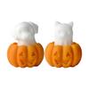 Easy Releases Silicone Mould for Halloweens Candle Pumpkin Specters Designs Crafting Supplies