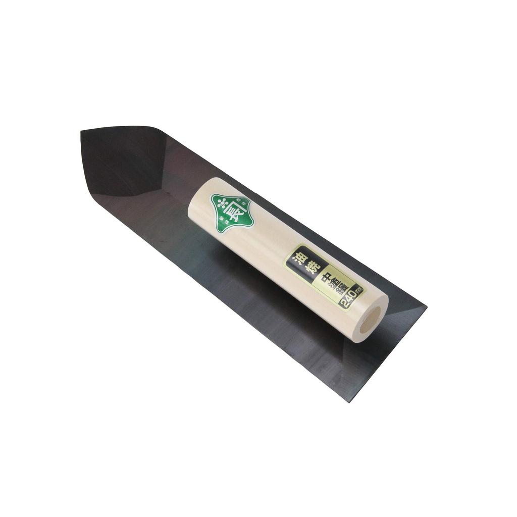 Midoricho Coating for Applying Oil-Tempered Trowel, 240mm, 1.2mm Thick, Mortar, Etc.
